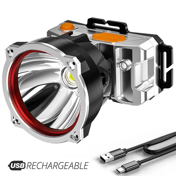 Lámpara Linterna frontal LED 800LM Impermeable Camping Senderismo Linterna recargable Linterna Ndcxsfigh Para estrenar
