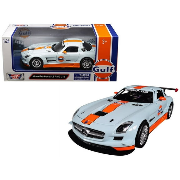 Motor Max 1:24 W/B - Gulf - Mercedes-Benz Sols Am Gt3 Die Cast Vehicle