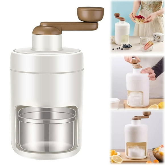 2025 New Arrival Household Mini Ice Shaver Crusher, Portable Smoothie Maker, Ideal for Smoothies, Shaved Ice, and Frozen Cocktails Portable Handheld Snow Cone Maker