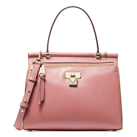 Michael Kors Jasmine Medium Top Handle Leather Satchel, Rose