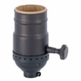 thumbnail image 2 of B&P Lamp® Brass Turn Knob Socket, Polished And Lacquered Finish, On/Off Function, No Uno Thread, 2 of 2
