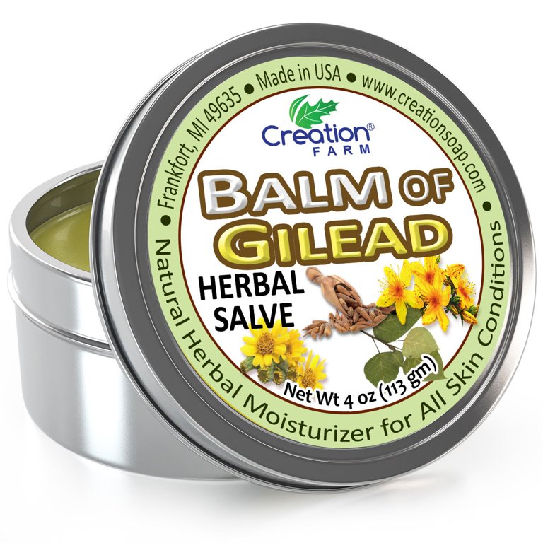 Balm of Gilead Salve 3 Tins by Creation Farm Safely Soothes Muscles &  Joints 