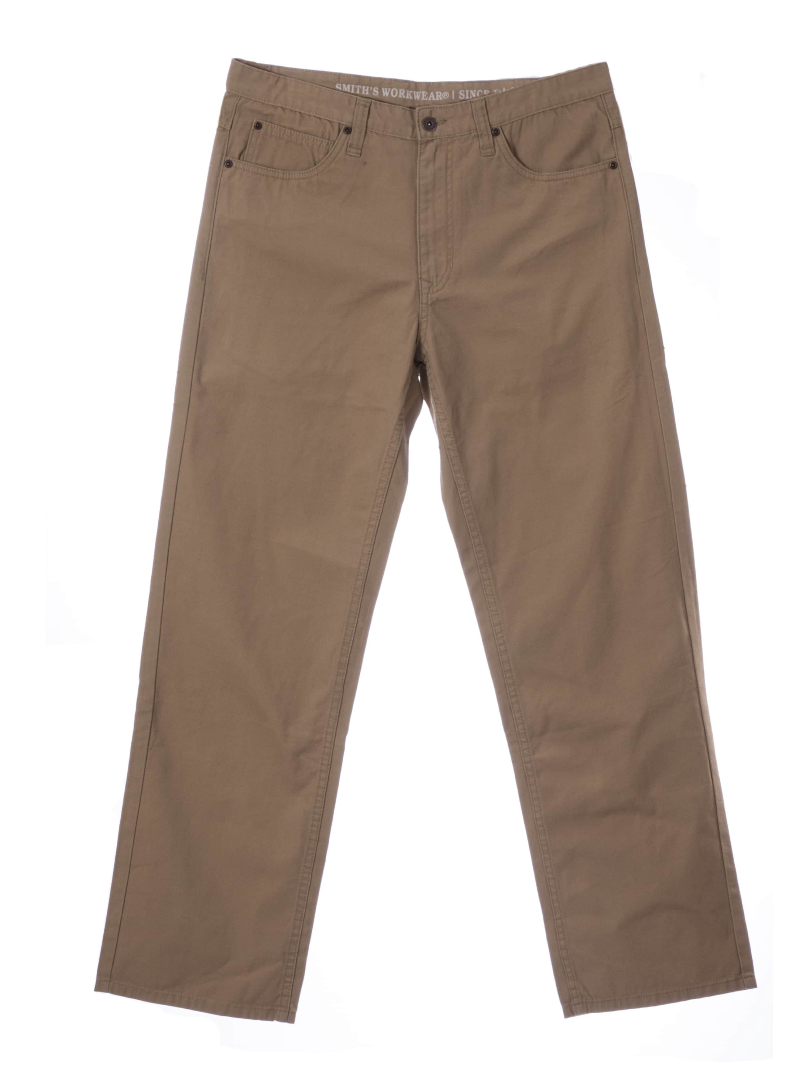Smith's Workwear - Smith's Workwear Men's 5-pocket Khaki Canvas Pant