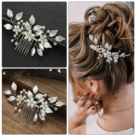 Soimiss Elegant Hair Accessory Bridal Headdress Hair Comb for Women 1Set