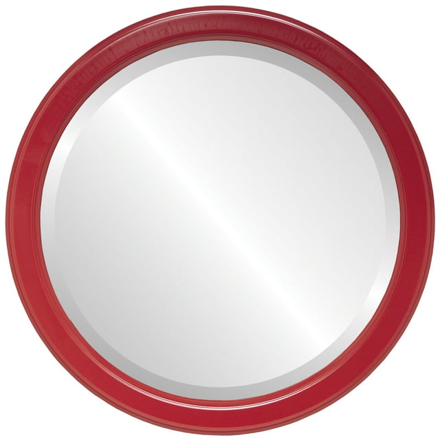 Miroir Encadré Toronto - Rouge des Fêtes