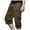 a-Yellow10335, variant on VNKIDY Men's Cargo Pants Solid Color Cotton Three Quarter Sweatpants With Multiple Pockets Loose Fit Elastic Waisted Cargo Pants Stylish Pants