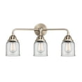 thumbnail image 2 of Innovations Lighting  Nouveau 2 Bell - 3 Light 23" Bath Vanity Light Polished Nickel/Plated Smoke, 2 of 5