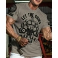 thumbnail image 2 of Gymish Let The Gains Begin Men’s Workout T-Shirt – Funny Lifting Gym Tee, Deadlift Fitness Shirt for Men, 2 of 5
