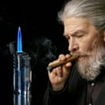 thumbnail image 1 of Outdoor Windproof Lighter Torch Lighter Three Jets Flame Cigars Lighter For Camping,Hiking,, 1 of 8