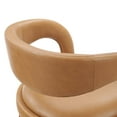 thumbnail image 6 of Modway Pinnacle Vegan Leather Counter Stool Set of Two in Tan Silver, 6 of 10