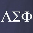 thumbnail image 3 of CafePress - Alpha Sigma Phi Greek Letters White Long Sleeve T Shirt - Long Sleeve Dark T-Shirt, 3 of 4