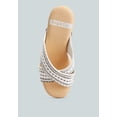thumbnail image 5 of FInley Raffia High Block Heel Clogs In White, 5 of 7