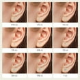 thumbnail image 7 of Gilded 1/10 CTW Lab-Grown Diamond Stud Earrings for Women & Men, Round Cut 925 Sterling Silver, Hypoallergenic Jewelry - SI1 Clarity F Color, 7 of 7