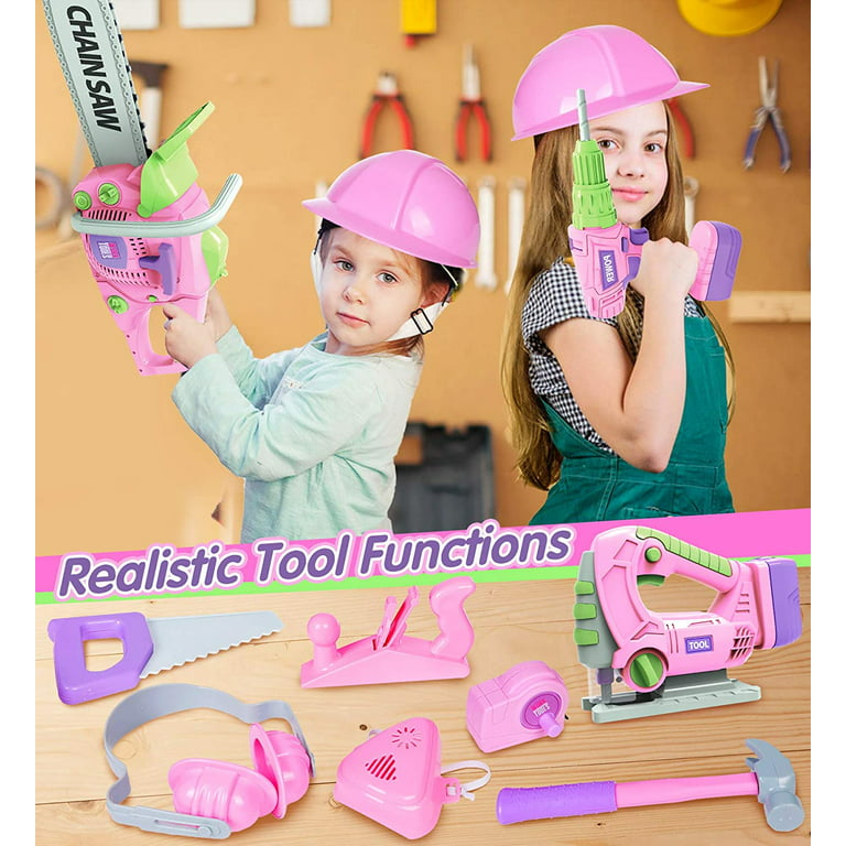 Toddler Tool Set Kids Tool Set with Electric Toy Drill Tool Box