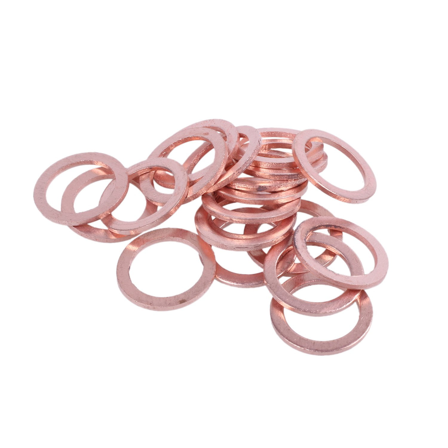 Pack of 50 Copper Washers 10mm x 14mm x 1mm 