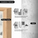 thumbnail image 2 of Heavy Duty Stainless Steel Z Clip Brackets for Wall Mounting Pictures and Mirrors, 4 Pack, Concealed Flush Mount Solution, 2 of 5