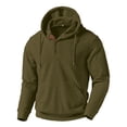 thumbnail image 3 of Uikmnh Men's Sweatshirts, Textured Pullover Hoodie Casual Solid Color Sweatshirt for Fall Winter Comfortable Warm Lined Jacket, Hoodies for Men,XL, 3 of 5
