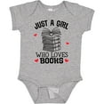 thumbnail image 3 of Inktastic Just a Girl Who Loves Books Girls Baby Bodysuit, 3 of 5