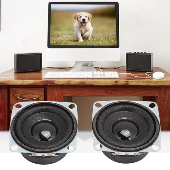2,Pack 2" Full Range Speakers, Powerful Bass, Clear Sound For Home Audio  Multimedia Systems