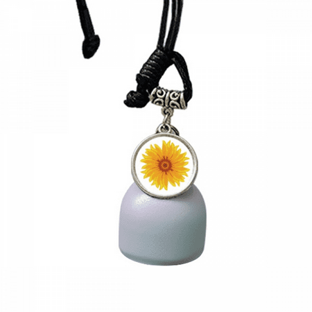 

Yellow Sunflower Flower Wind Chimes Bell Car Pendant