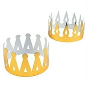 Foil Gold Crowns - Apparel Accessories - 12 Pieces