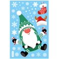 thumbnail image 1 of Christmas Theme Window Sticker Elk Snowflake Santa Claus Window Decorations Clings Decal Stickers Portable No Adhesive Stickers (A9), 1 of 3