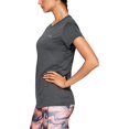 thumbnail image 2 of Under Armour Women's Heat Gear Short-Sleeve T-Shirt Carbon Heather, 2 of 9
