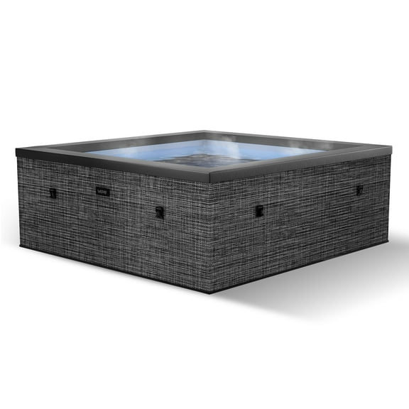 Wave Garda | 6-Person Eco Foam Hot Tub | Integrated Heater | Flint Gray