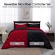 thumbnail image 3 of Set de edredón Basic Beyond Queen, reversible, rojo y negro, 3 of 6