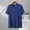 Blue1, variant on Men's Modal Blend Short Sleeve V-Neck Solid Color Comfortable Casual Top – 20% Modal, 40% Cotton, 40% Polyester S-5XL