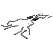 Flowmaster 817937 American Thunder Crossmember-Back Exhaust 2.5" 409 Stainless Dual Exit
