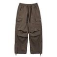 thumbnail image 3 of SROBPTY Fall Winter Pants for Teens Boys Solid Cargo Loose, 3 of 5