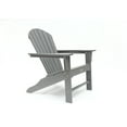 thumbnail image 5 of LuXeo Hampton Gray Poly Outdoor Adirondack Chair (2 Pack), 5 of 12
