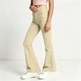 thumbnail image 5 of RQYYD School Uniform Pants for Girls Bell Bottom Pants High Stretch Elastic Waist Flare Trousers Size 5-16 Years Teen Girls Kids Back To School, 5 of 8