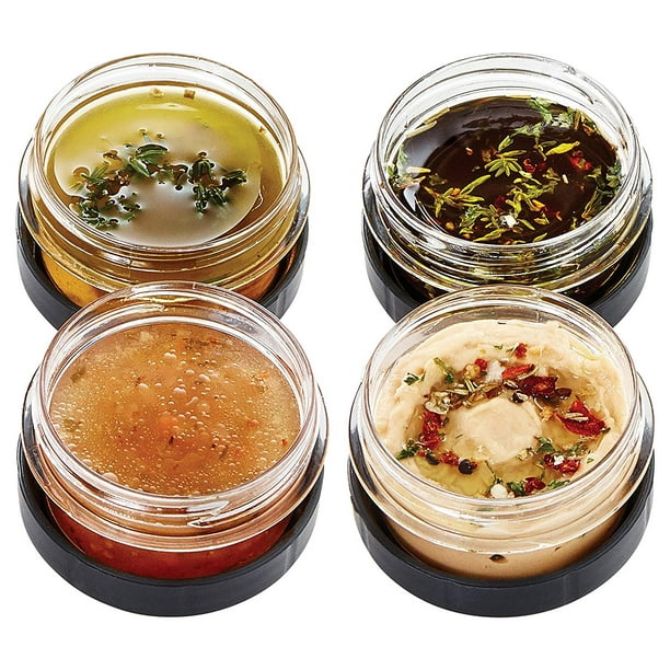 Rubbermaid Brilliance Dressing Storage Container, 4Pack