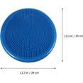 thumbnail image 2 of Inflated Stability Wobble Cushion Balance Disc Lumbar Support for Home Office Desk Chair(Blue), 2 of 5