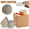thumbnail image 3 of New Release, Plastic Tape Cutter Serrated, Office Home Portable Dispenser, Adhesive Film Trimmer with Safety Blade, Multipurpose Craft Packaging Tool Clearance & Promo | Plastic, White, 3 of 9