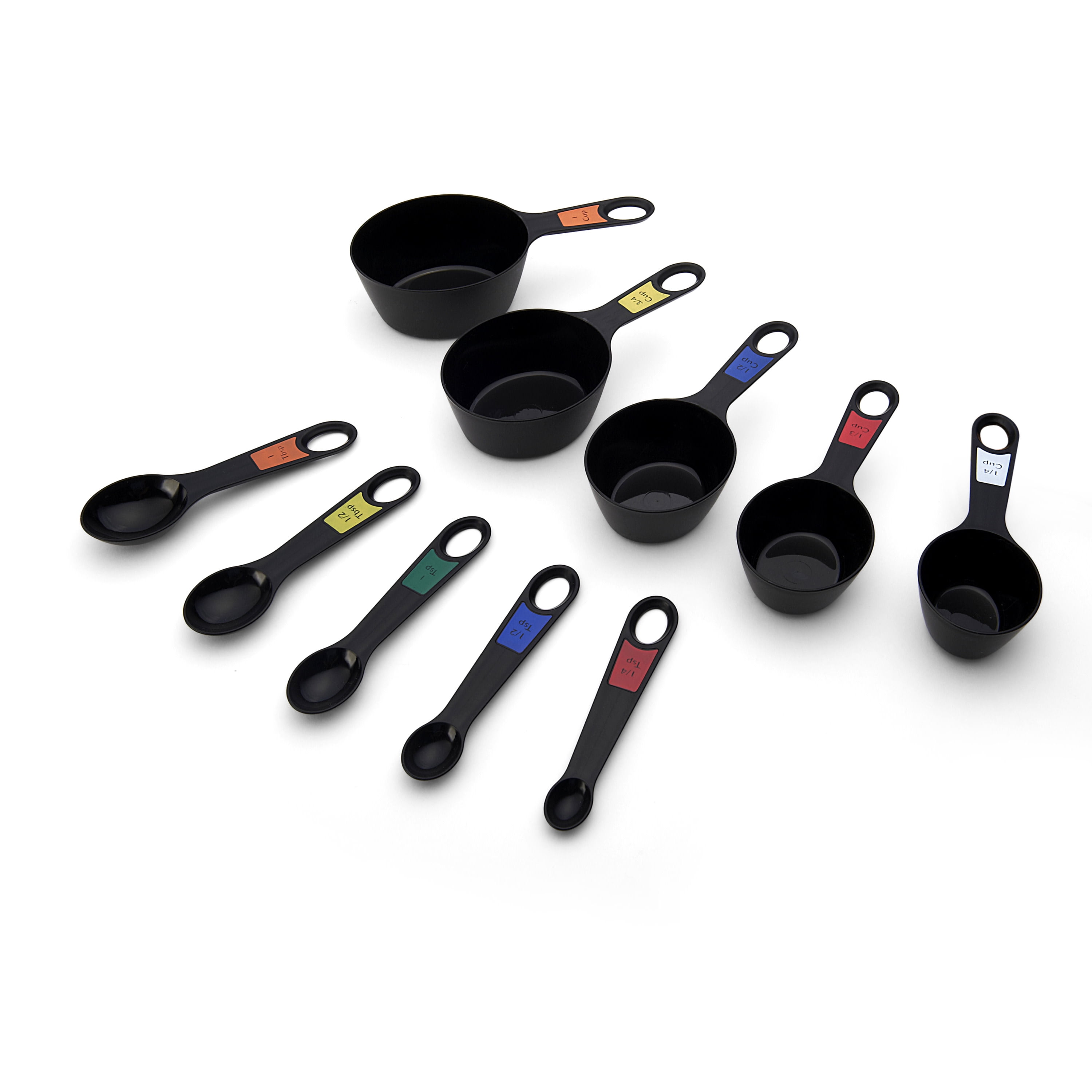 FAVIA Measuring Cups and Measuring Spoons Set of 10 Pieces Plastic Kit