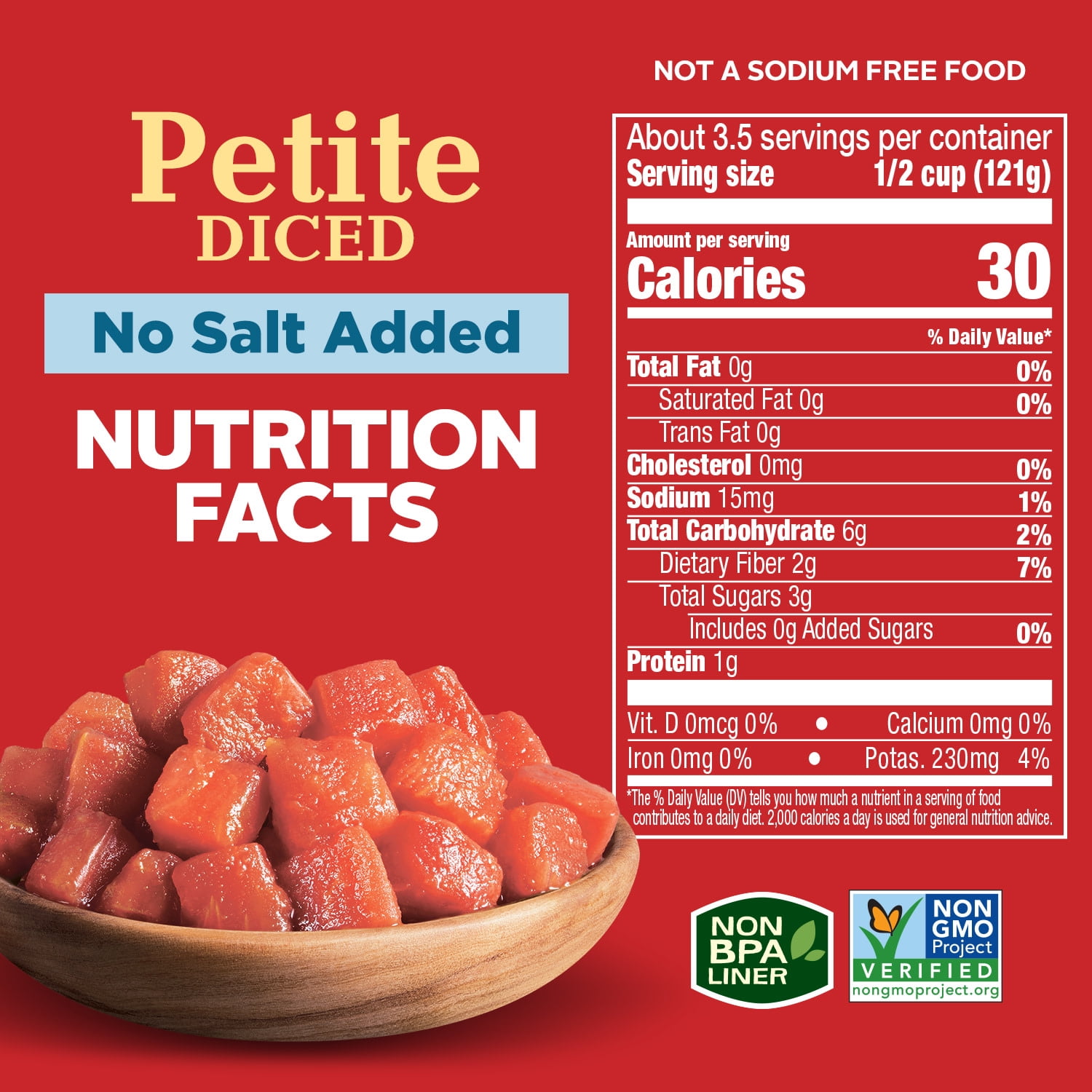 (12 pack) Hunt’s No Salt Added Petite Diced Tomatoes, Perfect for Chili & Soups, 14.5 oz. Can