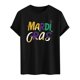 thumbnail image 5 of Casual Summer Tops Carnaval Impreso de Manga Corta Cuello Redondo, Poliéster Ligero para la Fiesta de Verano de Primavera, 5 of 9