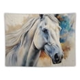 thumbnail image 5 of Orinice Watercolor Horse Tapestry Wall Hanging, Western Tapestry, Horse Tapestry for Bedroom, Horse Wall Decor, Horse Blanket, Horse Decor for Girls Room,  40x60inch, 5 of 6