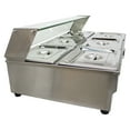 thumbnail image 6 of TECHTONGDA Electric Commercial Bain-marie Buffet Food Warmer Steam Table with Glass Guard 6-Pan, 6 of 8