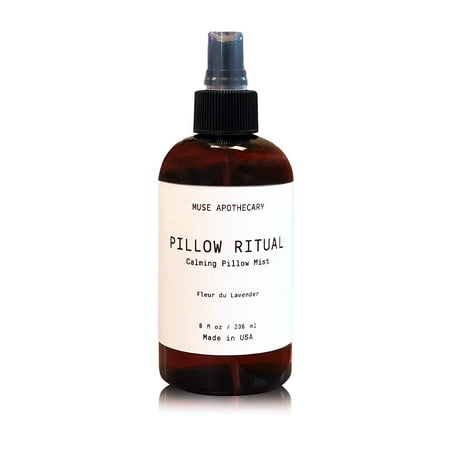 Oil Cloth Pillows Muse Bath Apothecary Pillow Ritual - Aromatic and Calming Pillow Mist, 8 oz, Infused with Natural Essential Oils - Fleur du Lavender ()