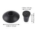 thumbnail image 2 of KONTONTY 8Ensemble Embouts de Remplacement pour Bâton de Randonnée en Plastique et Caoutchouc pour Randonnée, Marche, Activités Extérieures, 2 of 7