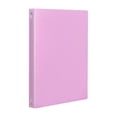 thumbnail image 2 of 4 Ring Binder, 1 Inch Binders 4 Ring, Flexible Binder For Home Office Supplies, Plastic Ring Binder, Cute 1" Binder, Thin Binder, Round Rings, Classroom Must Haves Pink, 2 of 7
