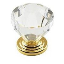 Amerock Corp Knob Cabinet 1-1/4In Crstl Brs 14303CB