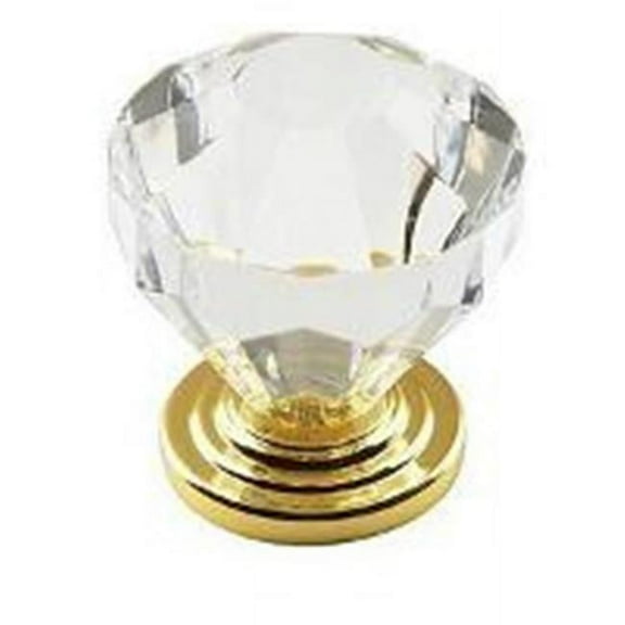 Amerock Corp Knob Cabinet 1-1/4In Crstl Brs 14303CB