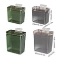 thumbnail image 3 of Clear Wall Mounted Rubbish Bin Wall Mounted Trash Bin For Modern Adults And Individuals Wastebaskets Holder, 3 of 8