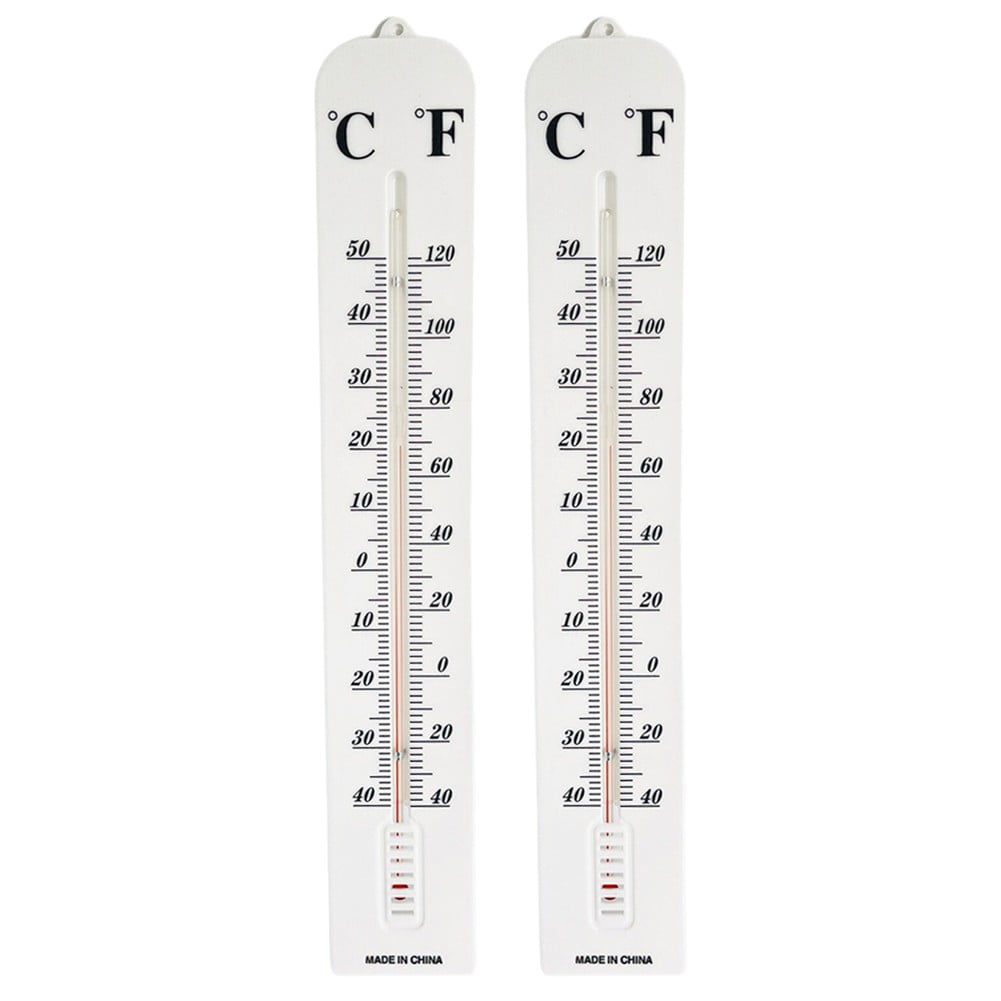 Indoor/Outdoor Thermometer Wall Large Jumbo Giant 39x6 cm Celsius and  Fahrenheit