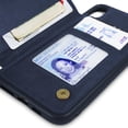 thumbnail image 7 of CoverON Apple iPhone XS Max (6.5") Wallet Case, Daytripper Series Slim Fit Vegan Leather Credit Card Holder Phone Cover, 7 of 7